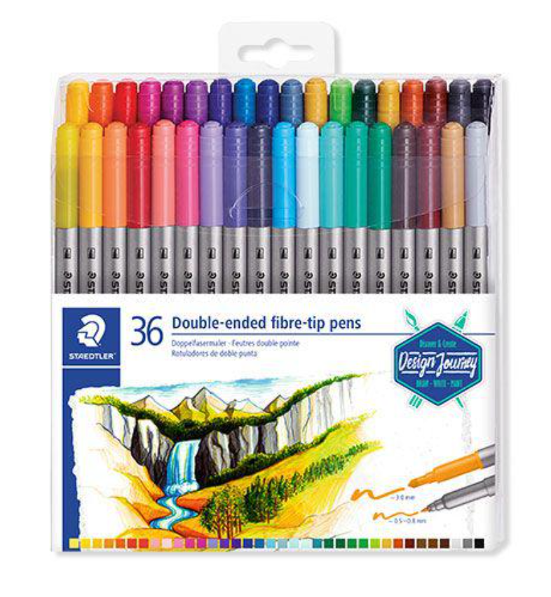 Double-ended felt-tip pens Staedtler x36